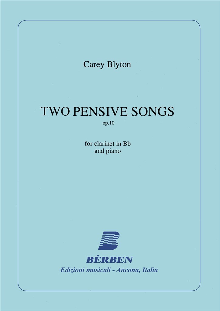Two Pensive Songs Op. 10